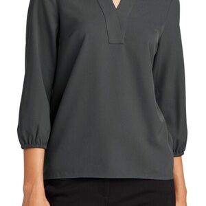 Women's Gray Blouse w Mercedes-Benz Logo